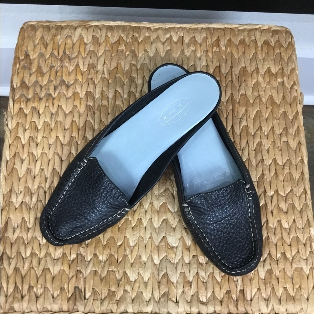Talbots Vintage Leather Uppers Mule Slip On Size 8.5 N